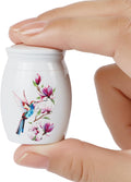 Small Urns for Human Ashes, 1.57 Inches Mini Urn for Ashes - Stainless Steel Memorial Small Ash Keepsake Urn